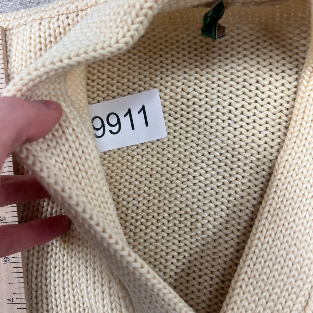 Vintage Letterman Cardigan Mens Medium White 1940s Kagen's - Picture 11 of 12